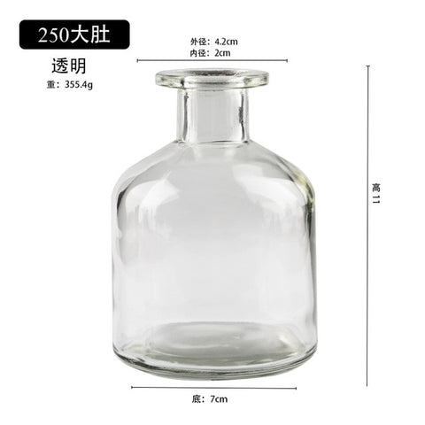 Classic Multicololr Glass Vases Flower Pot Basket Bottles Decoration Home Nordic Dried Transparent Hydroponic Small Bottles