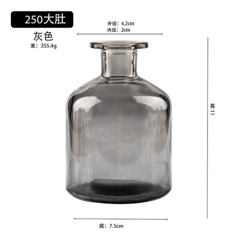 Classic Multicololr Glass Vases Flower Pot Basket Bottles Decoration Home Nordic Dried Transparent Hydroponic Small Bottles