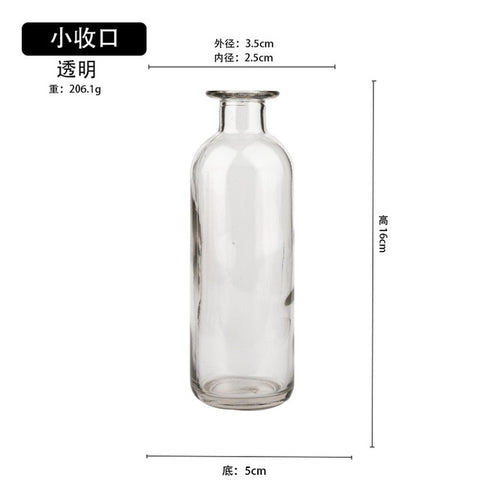 Classic Multicololr Glass Vases Flower Pot Basket Bottles Decoration Home Nordic Dried Transparent Hydroponic Small Bottles