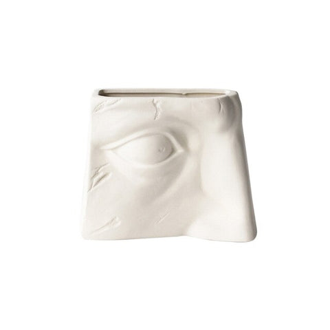 Vase Anti-ceramic Face Nordic Plastic Imitation Glaze Vase Modern Minimalist Abstract Flower Arrangement Home Decoration Florero