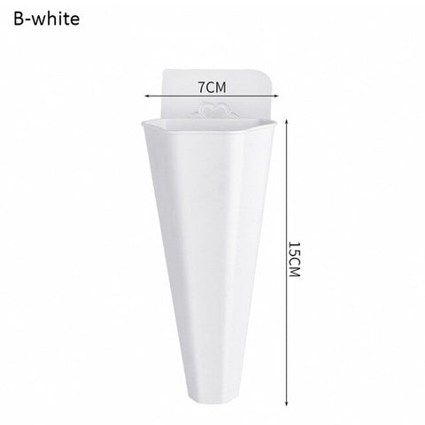 2020 New Wall Mounted Flower Vase Wall Hanging Planter Vases Plastic Succulent Plants Container DIY Home Decoration Accessories