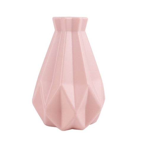Unique Origami Shape Vase Simulation Ceramic Vase Flower Arrangement Container Creative Flower Vases Home Desktop Decor 2020