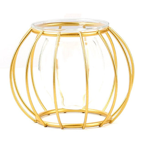 Iron Line Vase Plant Holder Metal Frame Stand Nordic For Home Decor Geometric