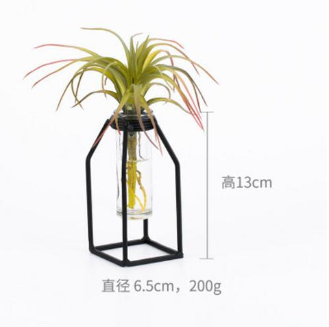 NEW Vase abstract Black lines minimalist abstract iron vase dried flower vase racks Nordic flower ornaments